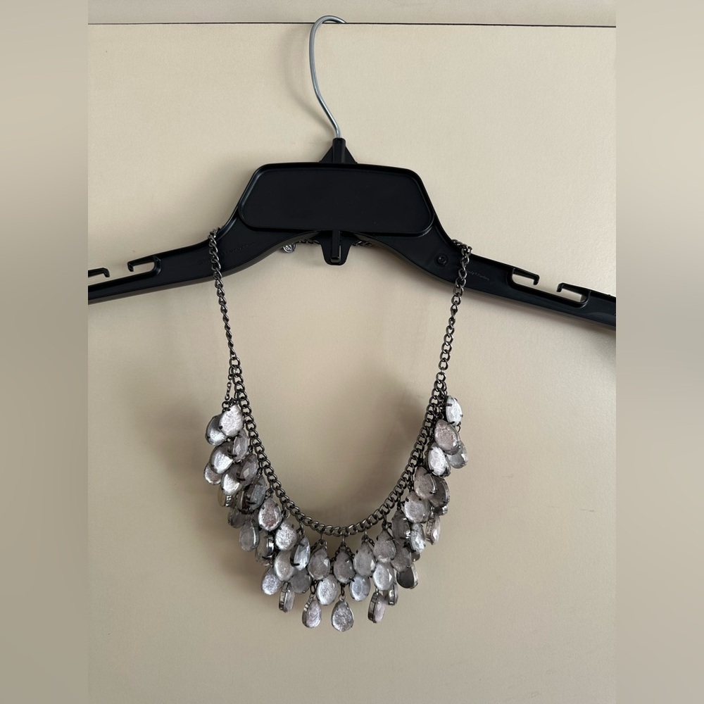 Elegant Silver Statement Necklace